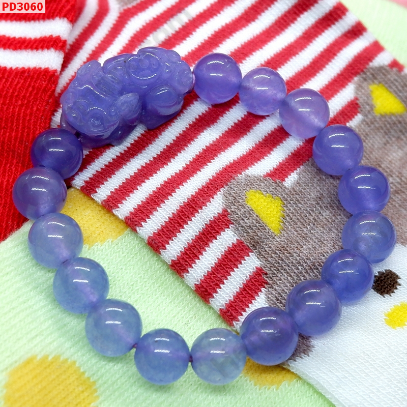 PD3060 สร้อยข้อมือปี่เซียะหินสีม่วง ราคา 399 บาท http://ww2.hengmark.com/view_product/PD3060.htm