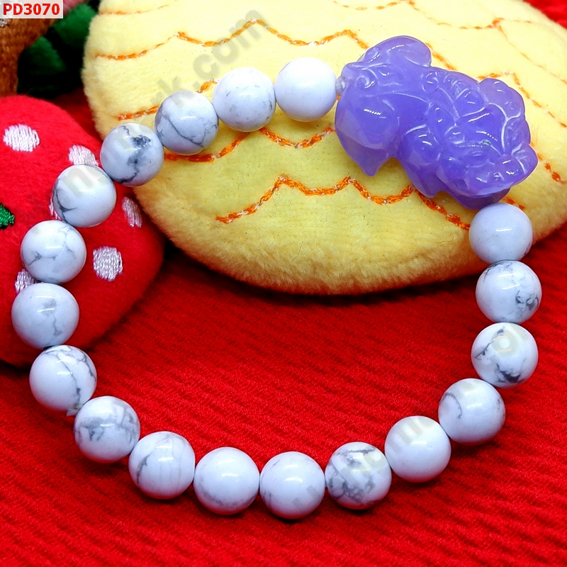 PD3070 สร้อยข้อมือปี่เซียะหินสีม่วง ราคา 399 บาท http://ww2.hengmark.com/view_product/PD3070.htm