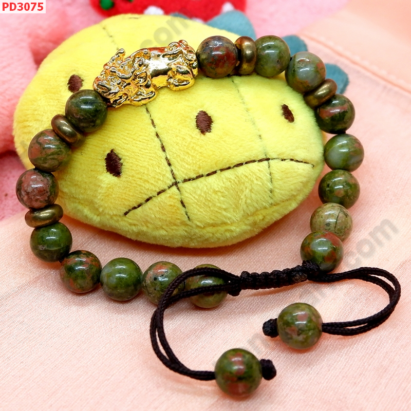 PD3075 สร้อยข้อมือปี่เซียะสีทองสร้อยเชือก  ราคา 329 บาท http://ww2.hengmark.com/view_product/PD3075.htm