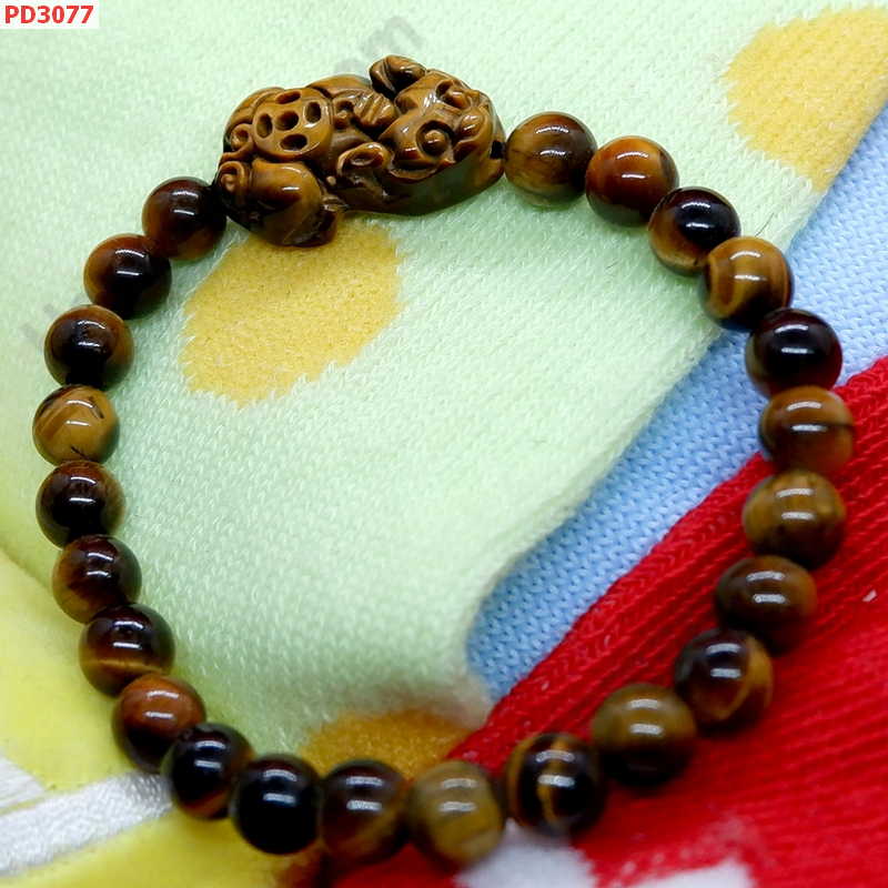 PD3077 สร้อยข้อมือปี่เซียะหินไทเกอร์อาย ราคา 349 บาท http://ww2.hengmark.com/view_product/PD3077.htm