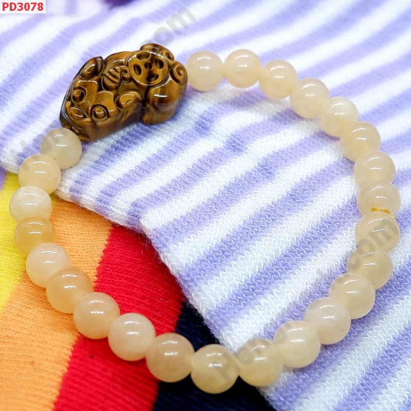 PD3078 สร้อยข้อมือปี่เซียะหินไทเกอร์อาย+หยกน้ำผึ้ง ราคา 349 บาท http://ww2.hengmark.com/view_product/PD3078.htm