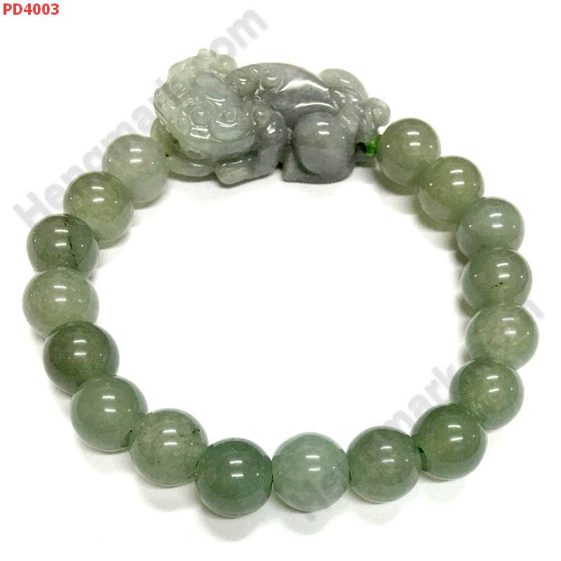 PD4003 สร้อยข้อมือปี่เซียะหยกเขียวอมเทา ราคา 499 บาท http://ww2.hengmark.com/view_product/PD4003.htm