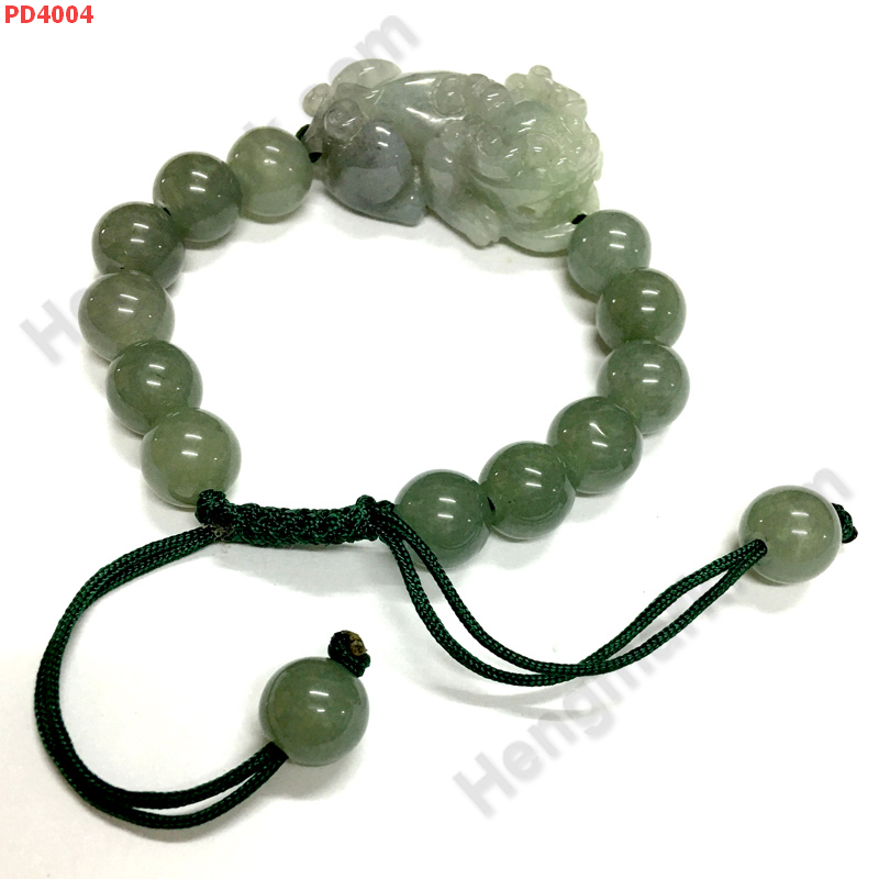 PD4004 สร้อยข้อมือปี่เซียะหยกเขียวอมเทา ราคา 499 บาท http://ww2.hengmark.com/view_product/PD4004.htm