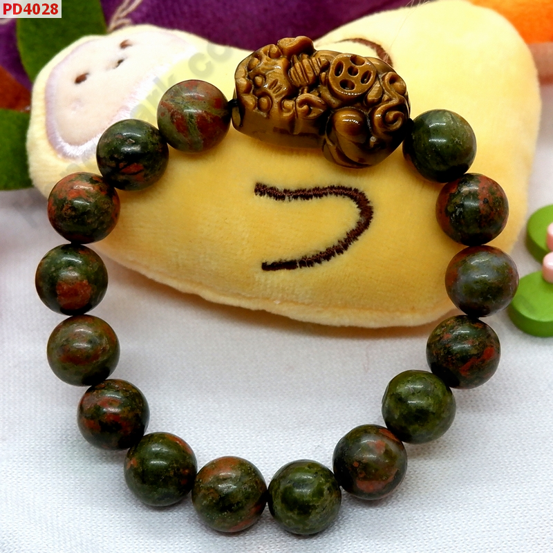 PD4028 สร้อยข้อมือปี่เซียะไทเกอร์อาย+ยูนาไค้ท์ ราคา 469 บาท http://ww2.hengmark.com/view_product/PD4028.htm