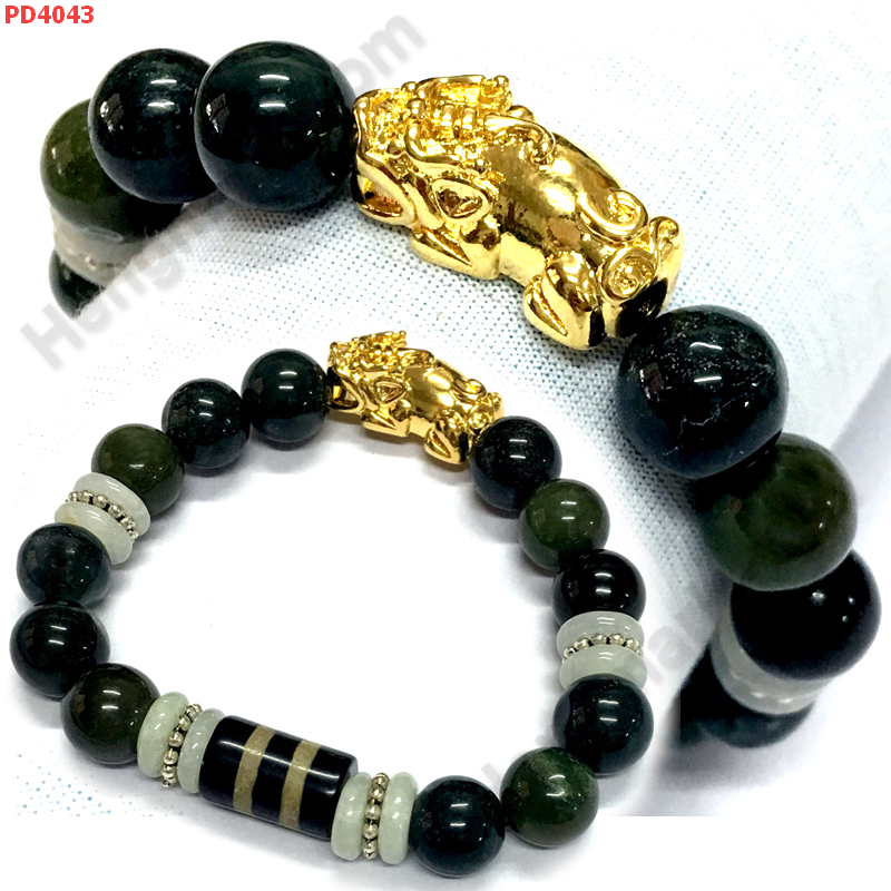 PD4043 สร้อยข้อมือปี่เซียะทอง+หินมอสอะเก็ต+DZI ราคา 499 บาท http://ww2.hengmark.com/view_product/PD4043.htm