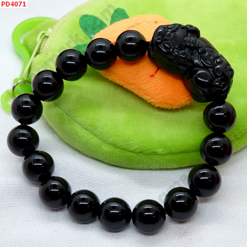 PD4071 สร้อยข้อมือปี่เซียะหินสีดำ ราคา 449 บาท http://ww2.hengmark.com/view_product/PD4071.htm