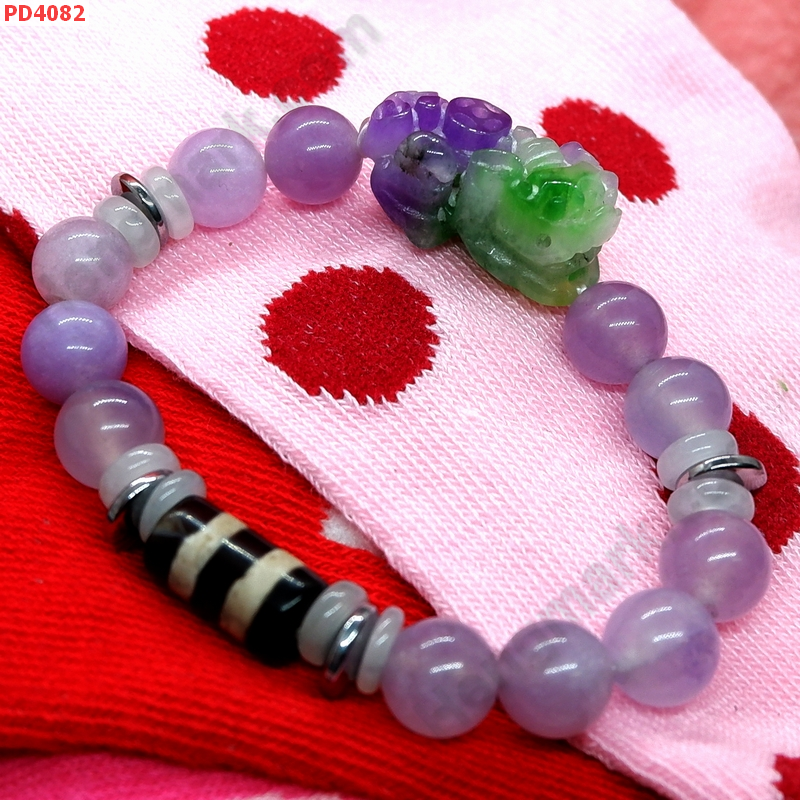 PD4082 สร้อยข้อมือปี่เซียะหินหยก5 สี+DZI ราคา 499 บาท http://ww2.hengmark.com/view_product/PD4082.htm