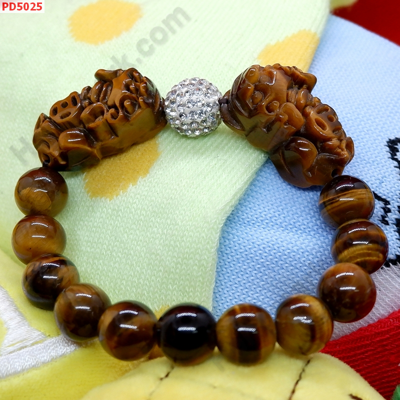 PD5025 สร้อยข้อมือปี่เซียะคู่ ไทเกอร์อายส์ ราคา 599 บาท http://ww2.hengmark.com/view_product/PD5025.htm