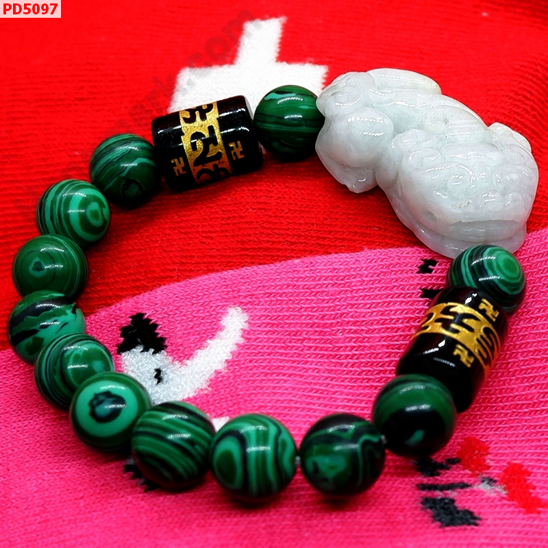 PD5097 สร้อยข้อมือปี่เซียะหยกขาว ราคา 599 บาท http://ww2.hengmark.com/view_product/PD5097.htm