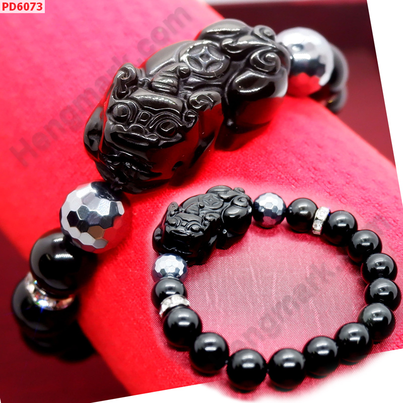 PD6073 สร้อยข้อมือปี่เซียะอ๊อบซิเดียน ราคา 629 บาท http://ww2.hengmark.com/view_product/PD6073.htm