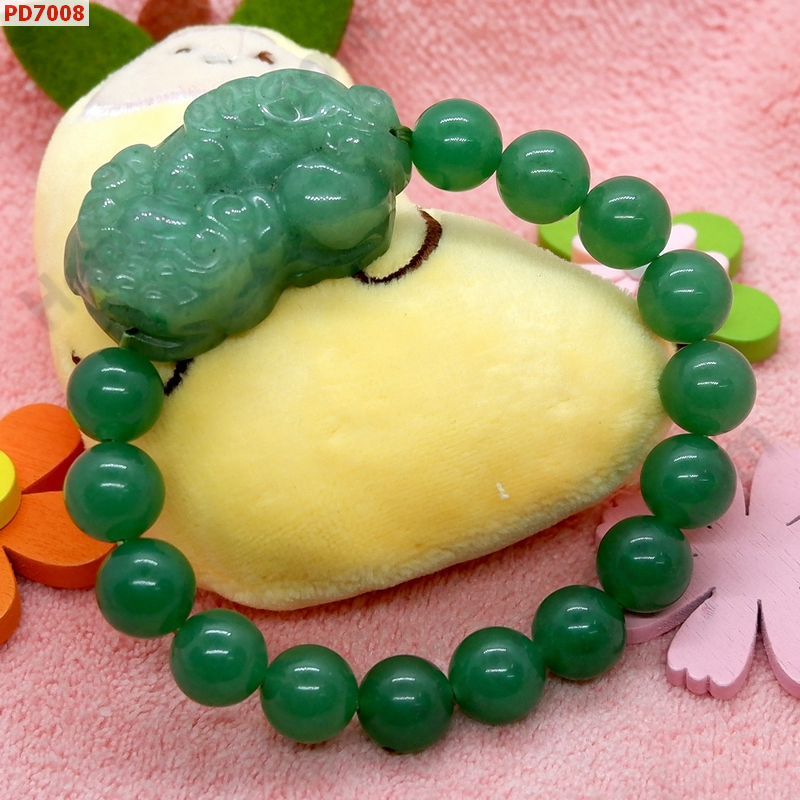 PD7008 สร้อยข้อมือปี่เซียะหยกเขียว ราคา 749 บาท http://ww2.hengmark.com/view_product/PD7008.htm