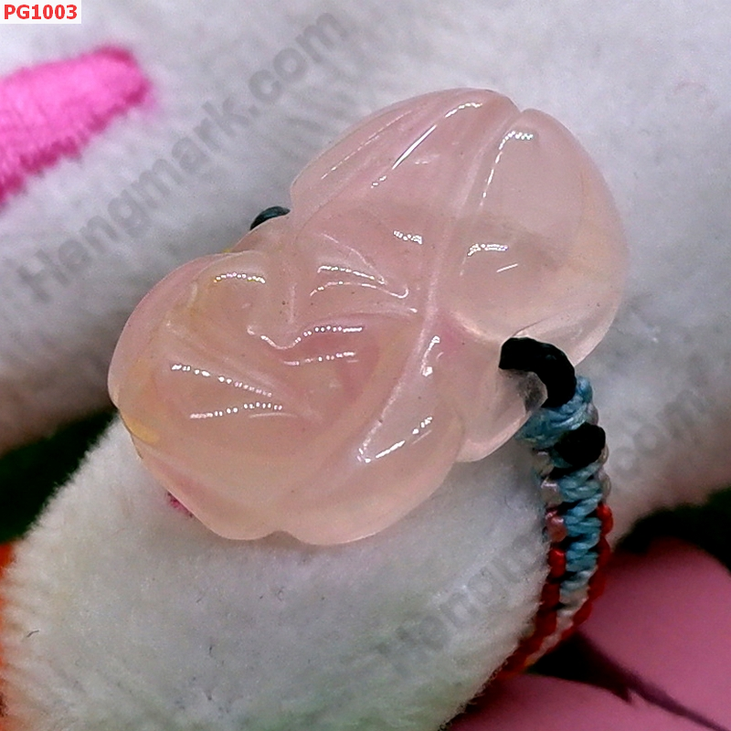 PG1003 แหวนปี่เซียะหมอบสีชมพู ราคา 199 บาท http://ww2.hengmark.com/view_product/PG1003.htm