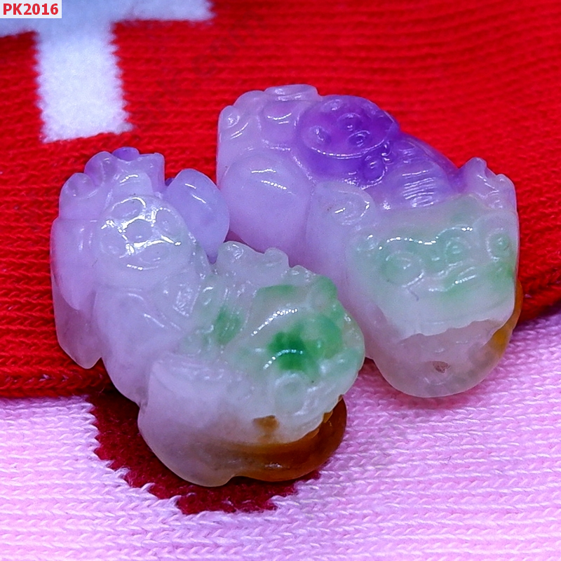 PK2016 ปี่เซียะคู่หยกขาวเขียวเหลืองม่วง ราคา 400 บาท http://ww2.hengmark.com/view_product/PK2016.htm