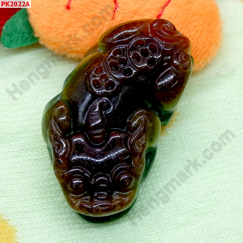 PK2022A ปี่เซียะหยกเขียวน้ำตาล เดี่ยว ราคา 320 บาท http://ww2.hengmark.com/view_product/PK2022A.htm