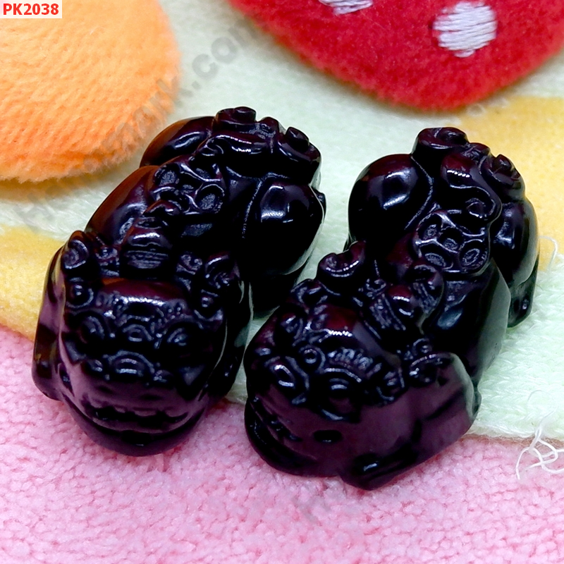 PK2038 ปี่เซียะหินอ๊อบซิเดียน คู่ ราคา 600 บาท http://ww2.hengmark.com/view_product/PK2038.htm