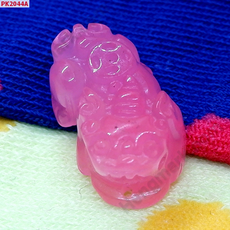 PK2044A ปี่เซียะ หินโรสควอตซ์สีชมพูเข้ม ราคา 220 บาท http://ww2.hengmark.com/view_product/PK2044A.htm