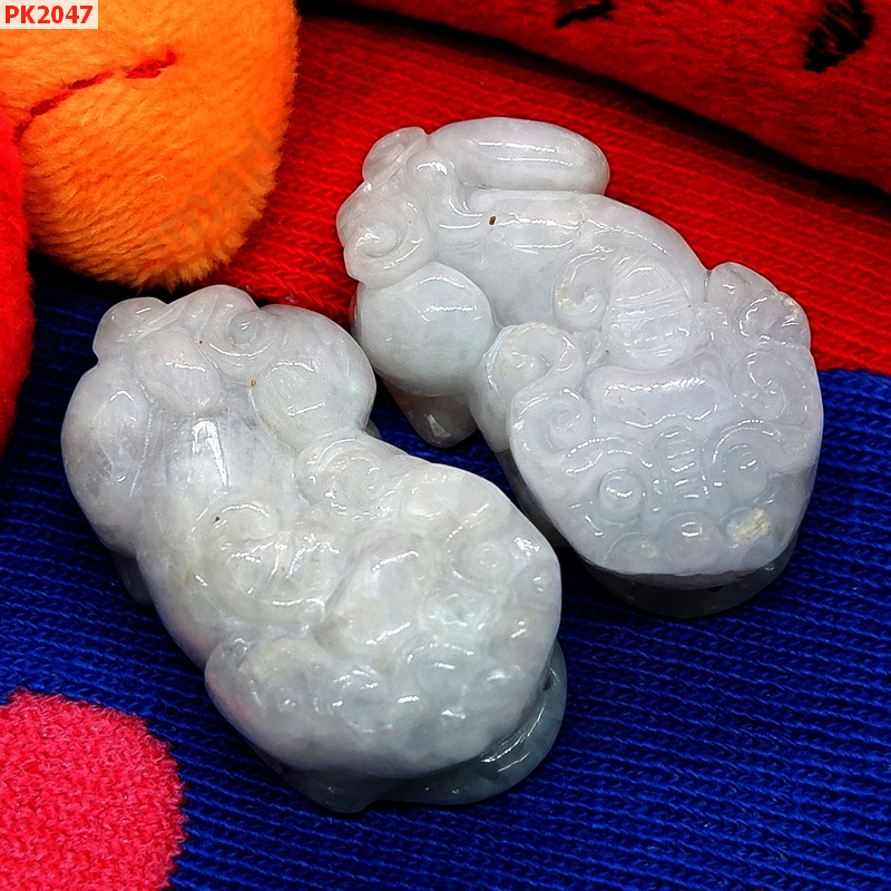 PK2047 ปี่เซียะหยกขาว คู่ ราคา 600 บาท http://ww2.hengmark.com/view_product/PK2047.htm