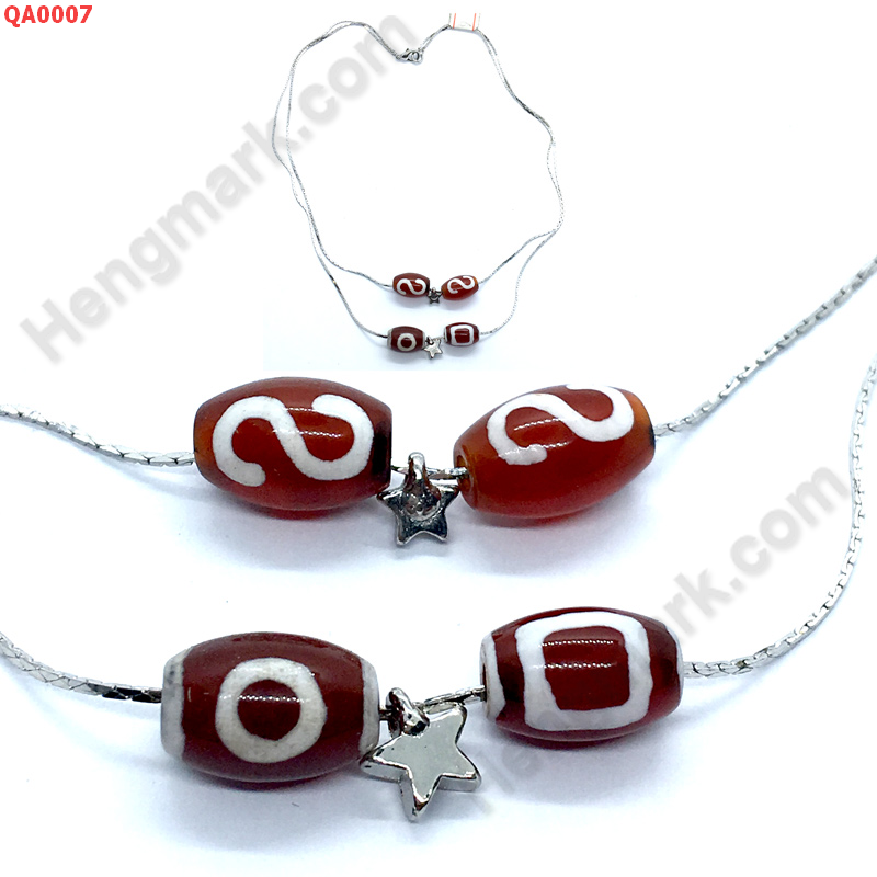QA0007 สร้อยคอหินทิเบต 2 เส้นเป็นคู่ ราคา 399 บาท http://ww2.hengmark.com/view_product/QA0007.htm