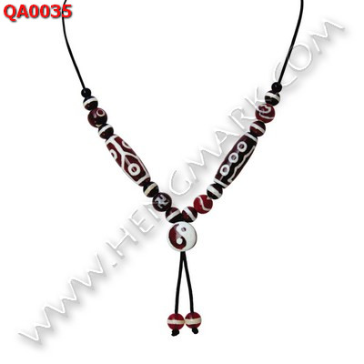 QA0035 หินทิเบต หลายลายพร้อมสร้อยคอเชือก ราคา 1029 บาท http://ww2.hengmark.com/view_product/QA0035.htm