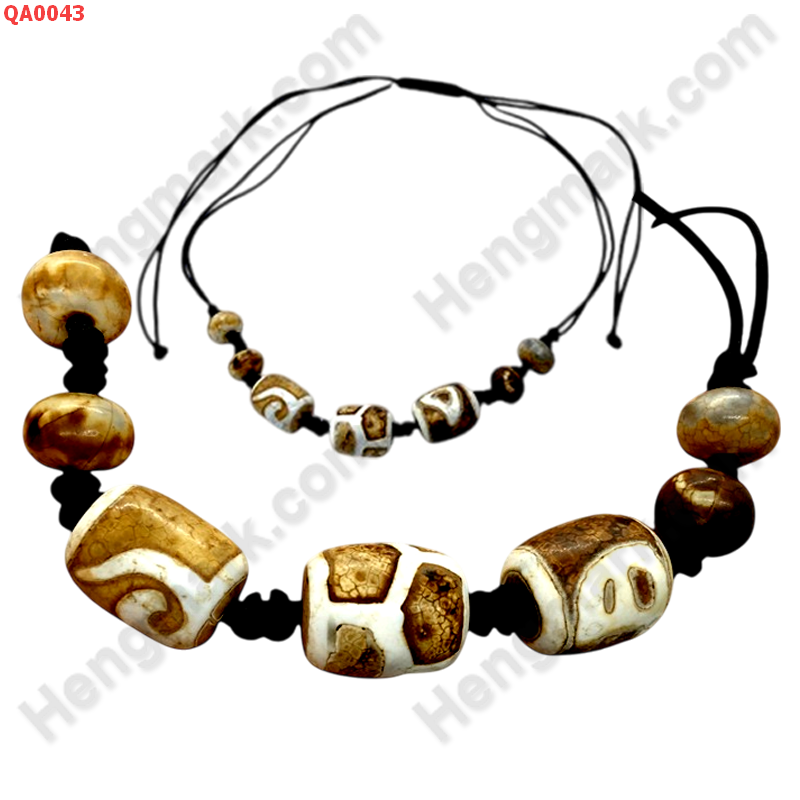 QA0043 สร้อยคอหินทิเบต 3 ลาย ราคา 699 บาท http://ww2.hengmark.com/view_product/QA0043.htm