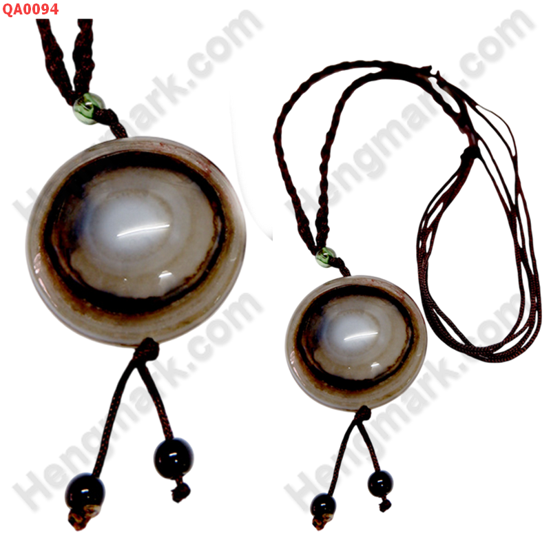 QA0094 สร้อยคอหินอะเก็ตลายธรรมชาติ ดวงตาสวรรค์ ราคา 329 บาท http://ww2.hengmark.com/view_product/QA0094.htm