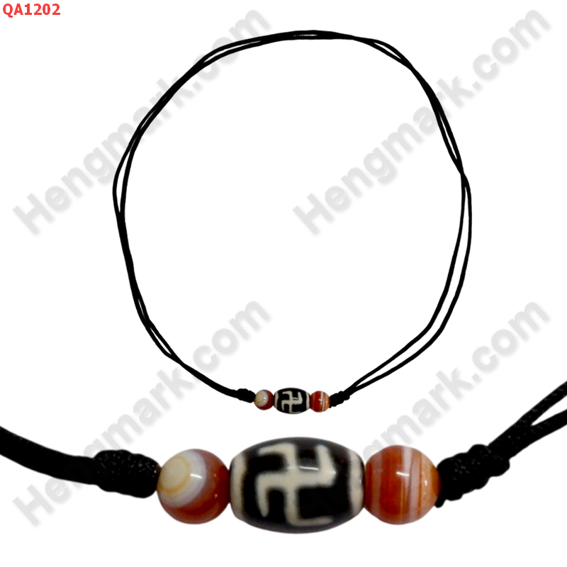 QA1202 สร้อยคอหินดีซีไอ ลายสวัสดิกะ ราคา 169 บาท http://ww2.hengmark.com/view_product/QA1202.htm