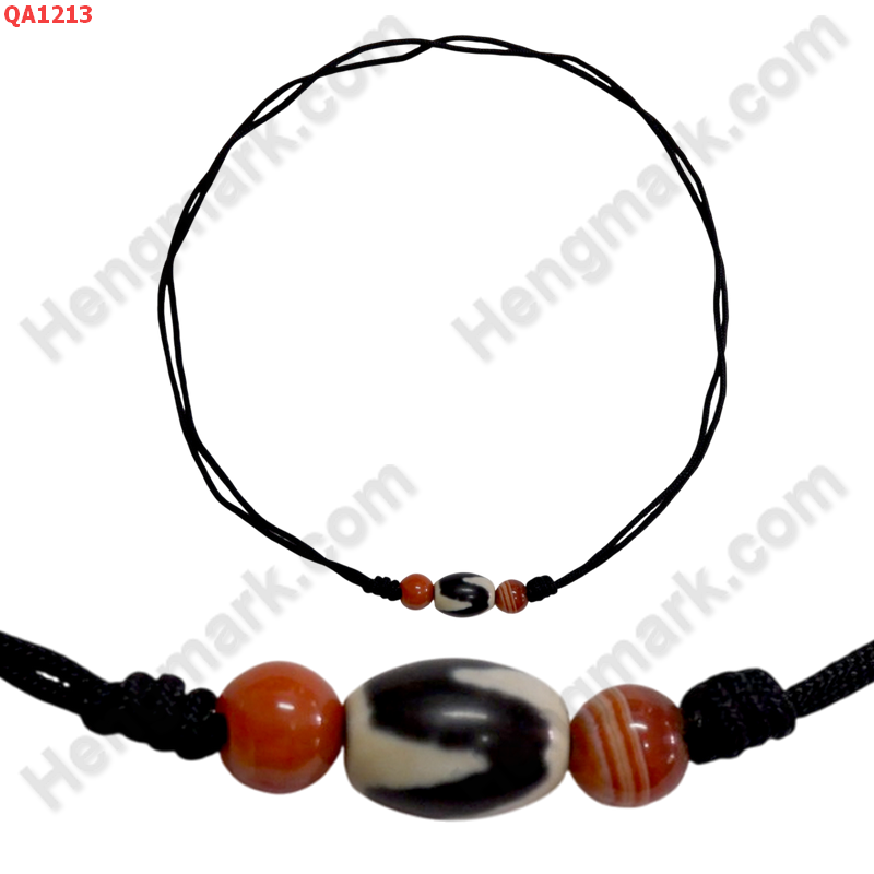QA1213 สร้อยคอหินดีซีไอ ลายเขี้ยวเสือ ราคา 169 บาท http://ww2.hengmark.com/view_product/QA1213.htm