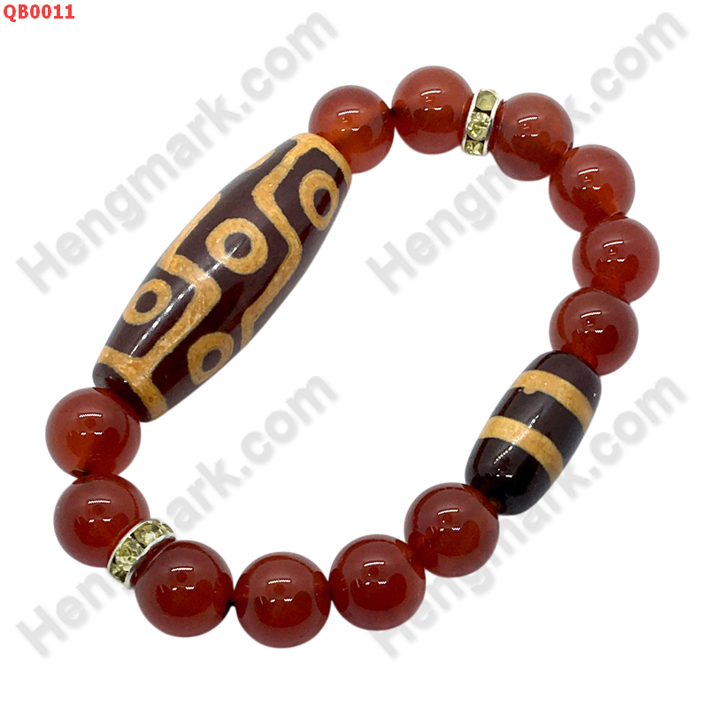 QB0011 สร้อยข้อมือหินทิเบต 9 ตา+2 เส้น ราคา 539 บาท http://ww2.hengmark.com/view_product/QB0011.htm