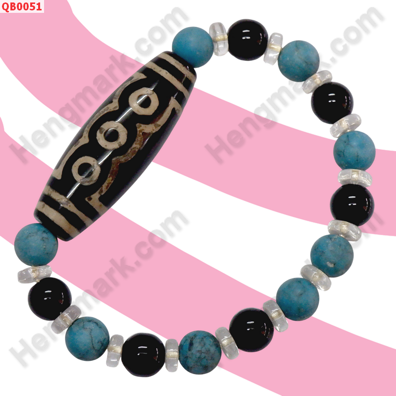 QB0051 สร้อยข้อมือ DZI 5 ตา ราคา 299 บาท http://ww2.hengmark.com/view_product/QB0051.htm