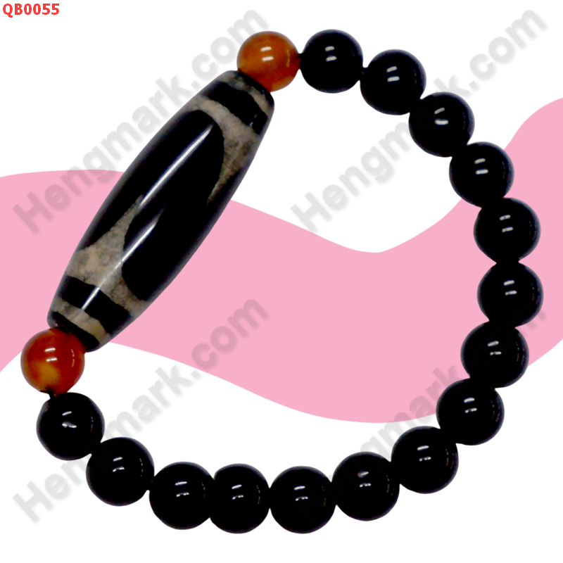 QB0055 สร้อยข้อมือ DZI ลายเขี้ยวเสือ ราคา 299 บาท http://ww2.hengmark.com/view_product/QB0055.htm