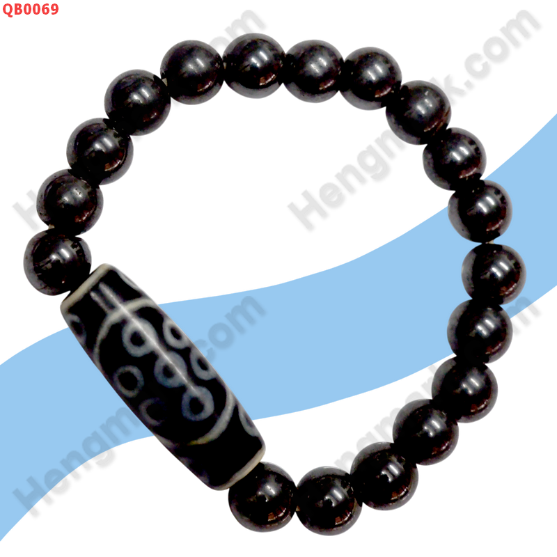 QB0069 สร้อยข้อมือ DZI 18 ตา เฮมาไทด์ ราคา 699 บาท http://ww2.hengmark.com/view_product/QB0069.htm