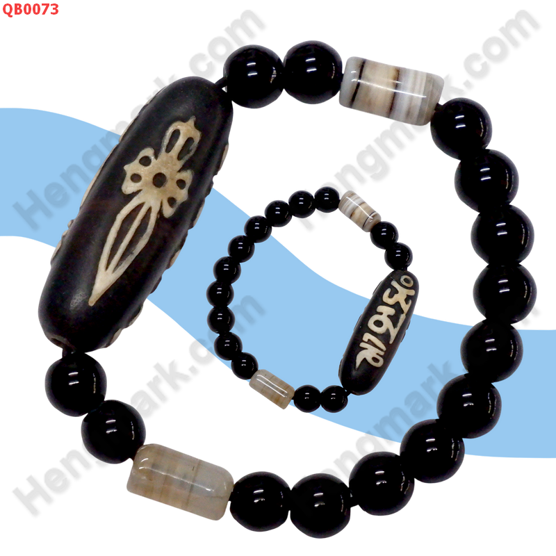 QB0073 สร้อยข้อมือ DZI  ลายวัชระ คาถาทิเบต ราคา 399 บาท http://ww2.hengmark.com/view_product/QB0073.htm