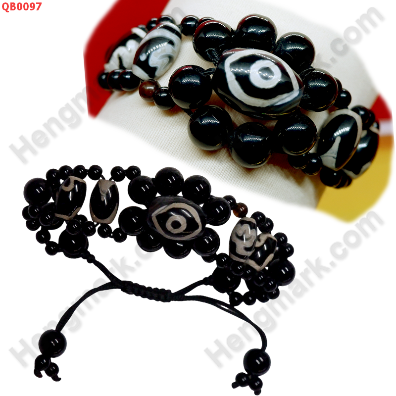 QB0097 สร้อยข้อมือ DZI ตามังกร ราคา 499 บาท http://ww2.hengmark.com/view_product/QB0097.htm