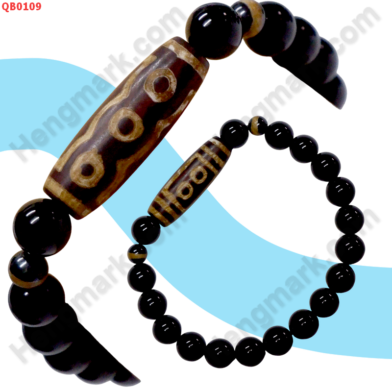 QB0109 สร้อยข้อมือหินDZI ลาย 5 ตา ราคา 299 บาท http://ww2.hengmark.com/view_product/QB0109.htm