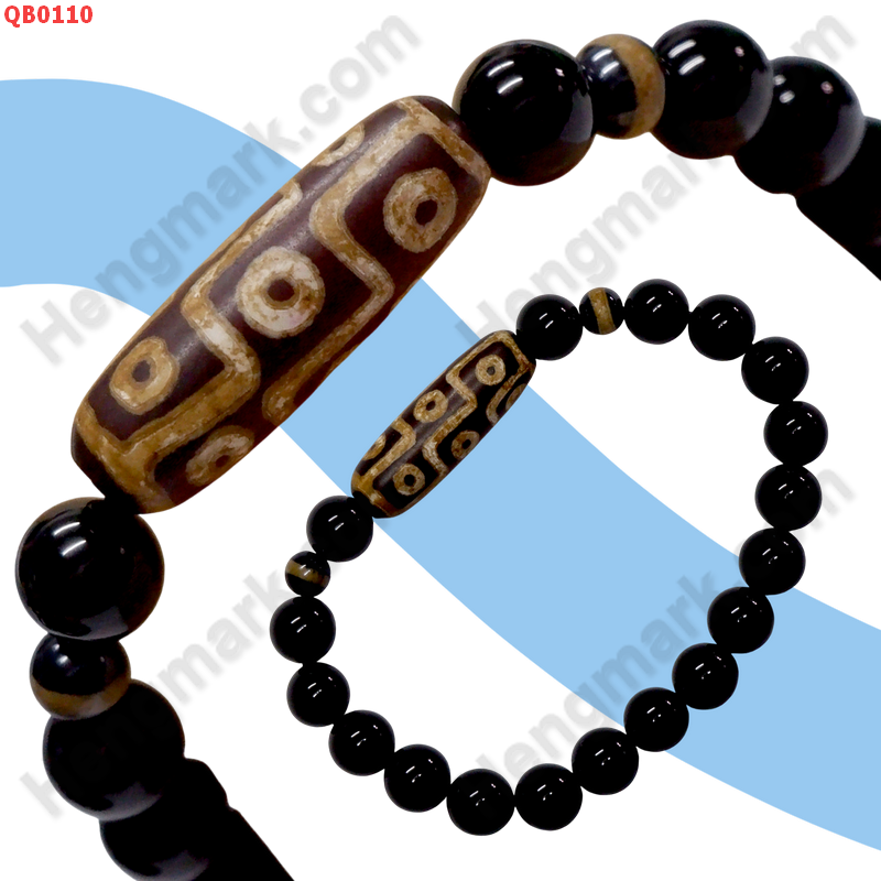 QB0110 สร้อยข้อมือหินDZI ลาย 9 ตา ราคา 299 บาท http://ww2.hengmark.com/view_product/QB0110.htm