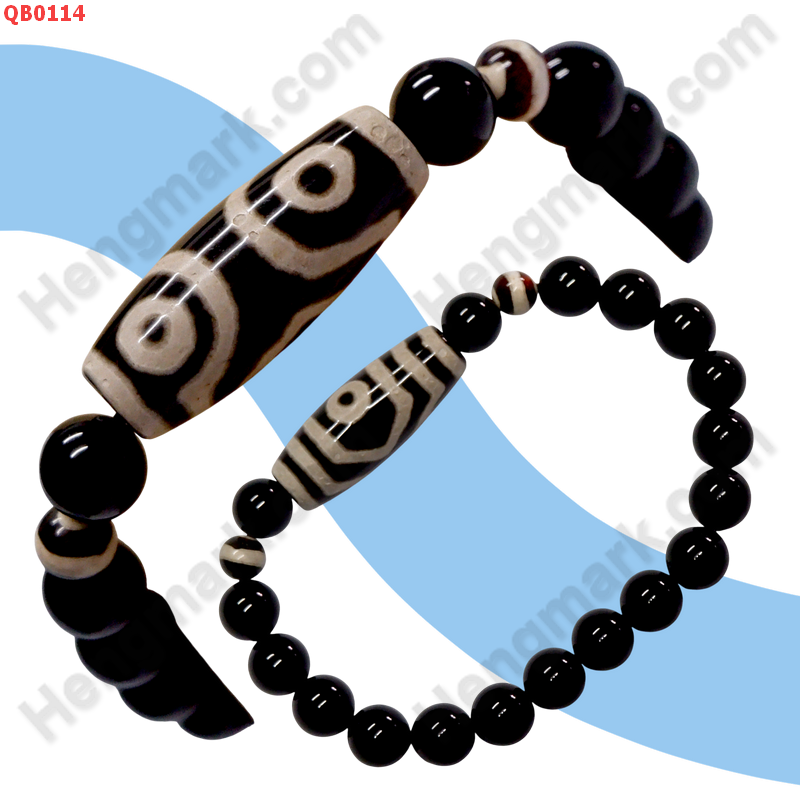 QB0114 สร้อยข้อมือหินDZI ลาย 3 ตา ราคา 299 บาท http://ww2.hengmark.com/view_product/QB0114.htm