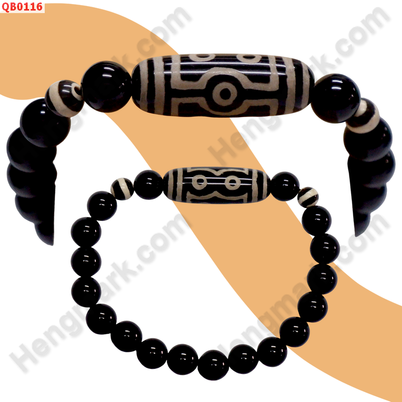 QB0116 สร้อยข้อมือหินDZI ลาย 7 ตา ราคา 299 บาท http://ww2.hengmark.com/view_product/QB0116.htm