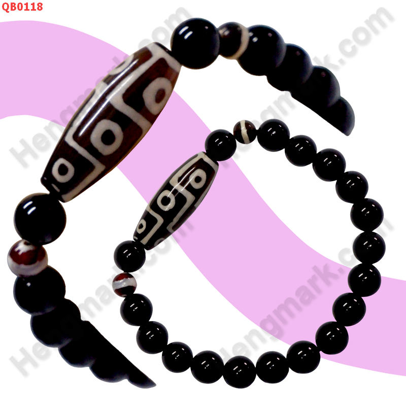 QB0118 สร้อยข้อมือหินDZI ลาย 9 ตา ราคา 299 บาท http://ww2.hengmark.com/view_product/QB0118.htm