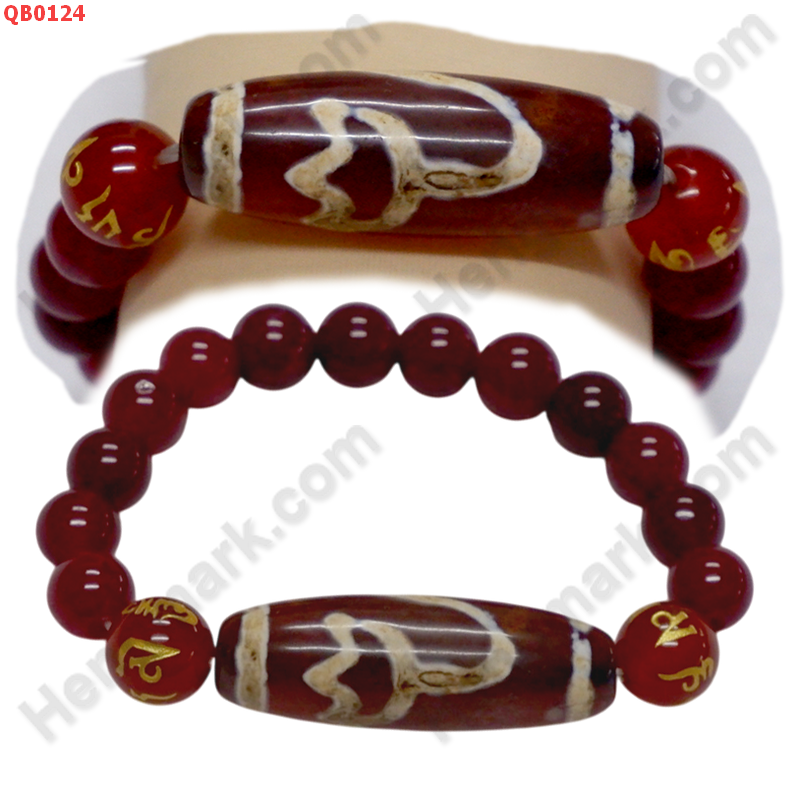 QB0124 สร้อยข้อมือหินทิเบต  ลายดอกบัว ราคา 599 บาท http://ww2.hengmark.com/view_product/QB0124.htm