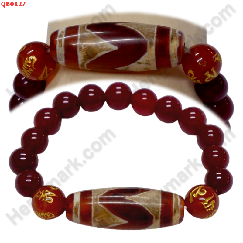 QB0127 สร้อยข้อมือหินทิเบต  ลายเขี้ยวเสือ ราคา 599 บาท http://ww2.hengmark.com/view_product/QB0127.htm