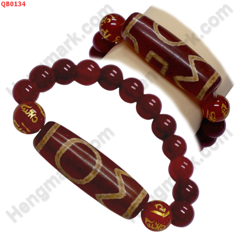 QB0134 สร้อยข้อมือหินทิเบต  ลาย 1 ตา ฟ้าดินภูเขา ราคา 599 บาท http://ww2.hengmark.com/view_product/QB0134.htm
