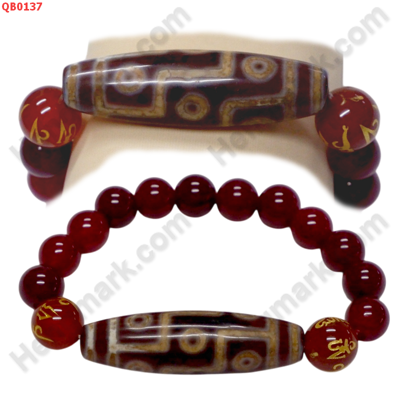 QB0137 สร้อยข้อมือหินทิเบต  ลาย 9 ตา ราคา 599 บาท http://ww2.hengmark.com/view_product/QB0137.htm