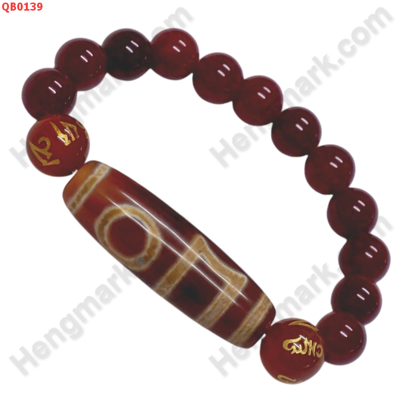QB0139 สร้อยข้อมือหินทิเบต  ลาย ฟ้าดินคู่ ราคา 599 บาท http://ww2.hengmark.com/view_product/QB0139.htm