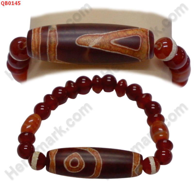 QB0145 สร้อยข้อมือหินทิเบต  ลาย 1 ตา+หมอยา ภูเขา ราคา 499 บาท http://ww2.hengmark.com/view_product/QB0145.htm