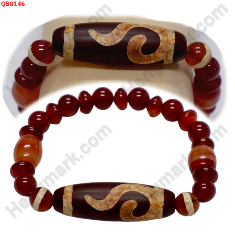 QB0146 สร้อยข้อมือหินทิเบต  ลายหรูยี่+หมอยา ราคา 499 บาท http://ww2.hengmark.com/view_product/QB0146.htm