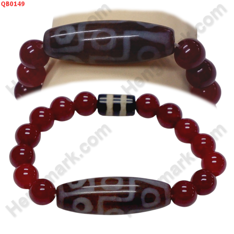 QB0149 สร้อยข้อมือหินทิเบต  ลาย  9 ตา+2 เส้น ราคา 499 บาท http://ww2.hengmark.com/view_product/QB0149.htm