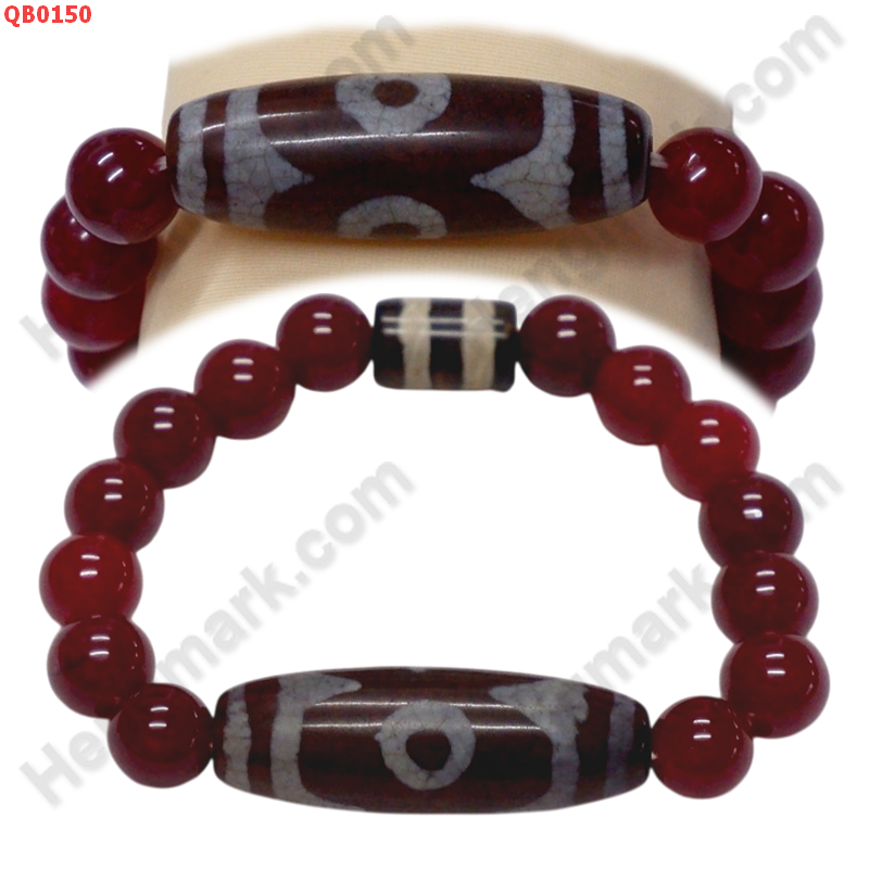 QB0150 สร้อยข้อมือหินทิเบต  ลาย  3 ตา+2 เส้น ราคา 499 บาท http://ww2.hengmark.com/view_product/QB0150.htm