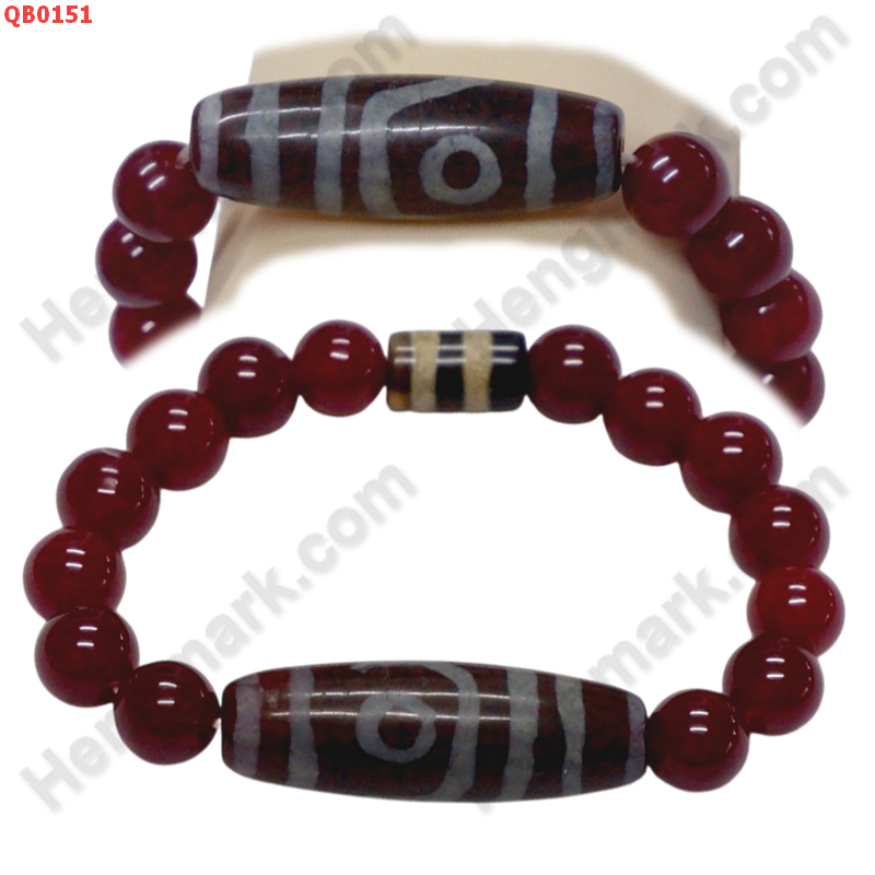 QB0151 สร้อยข้อมือหินทิเบต  ลาย  2 ตา+2 เส้น ราคา 499 บาท http://ww2.hengmark.com/view_product/QB0151.htm