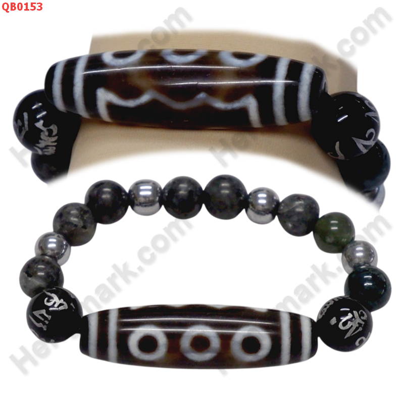 QB0153 สร้อยข้อมือหินทิเบต  ลาย 5 ตา+คาถาทิเบต ราคา 799 บาท http://ww2.hengmark.com/view_product/QB0153.htm