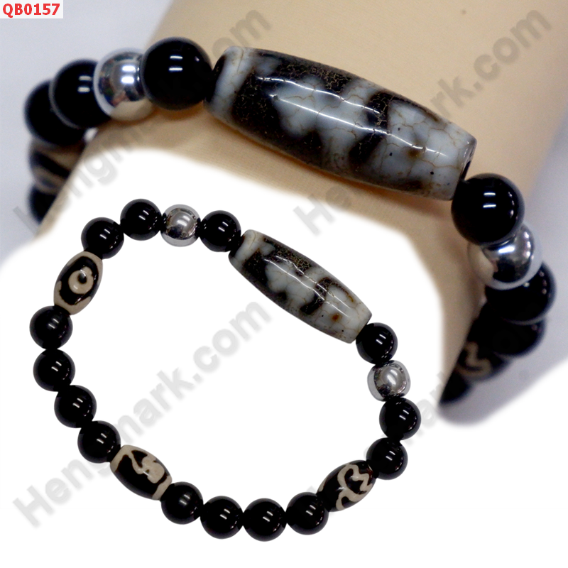 QB0157 สร้อยข้อมือหินทิเบต ลายแก้ววิเศษ ลายหินเก่า ราคา 499 บาท http://ww2.hengmark.com/view_product/QB0157.htm